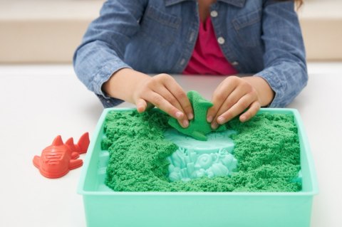 Zestaw KINETIC SAND - Piaskownica zielony