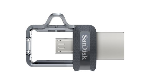 Pendrive SanDisk ULTRA SDDD3-128G-G46 (128GB; microUSB, USB 3.0; kolor szary)