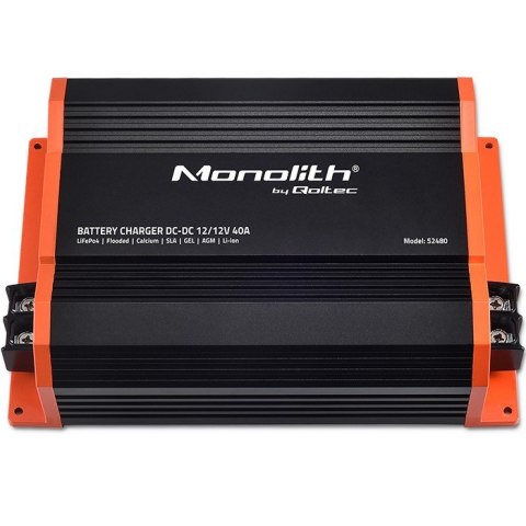 QOLTEC ŁADOWARKA DC-DC MONOLITH DO AKUMULATORÓW LIFEPO4 AGM 12V-12V | 40A | 500W