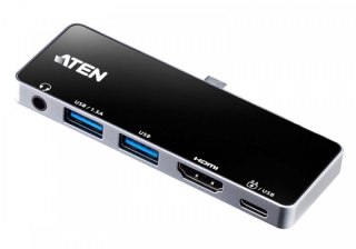 ATEN UH3238-AT (Czarno-srebrny /USB Typ C )