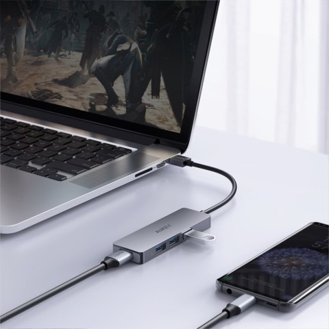 AUKEY CB-H36 HUB USB-C SLIM ALUMINIUM 4XUSB 3.0