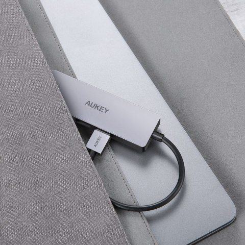 AUKEY CB-H36 HUB USB-C SLIM ALUMINIUM 4XUSB 3.0