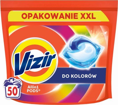 VIZIR Kapsułki Do Prania All In 1 PODS Do Koloru 50 szt.