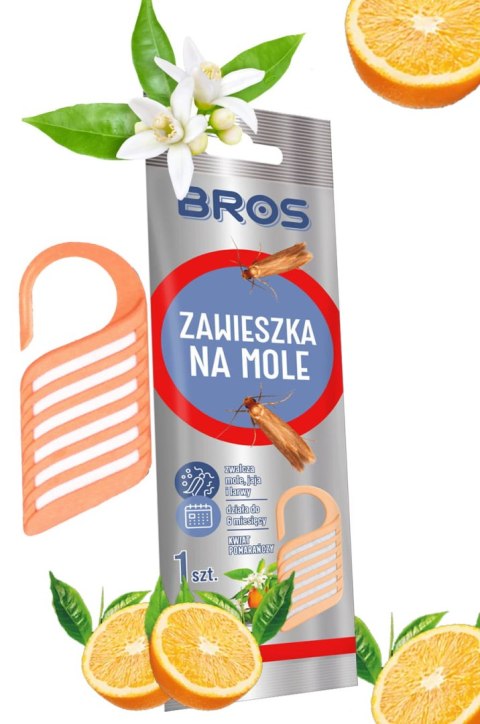 BROS - zawieszka na mole kwiat pomarańczy - 1 szt.