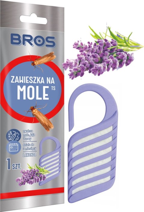 BROS - zawieszka na mole lawendowa - 1 szt.