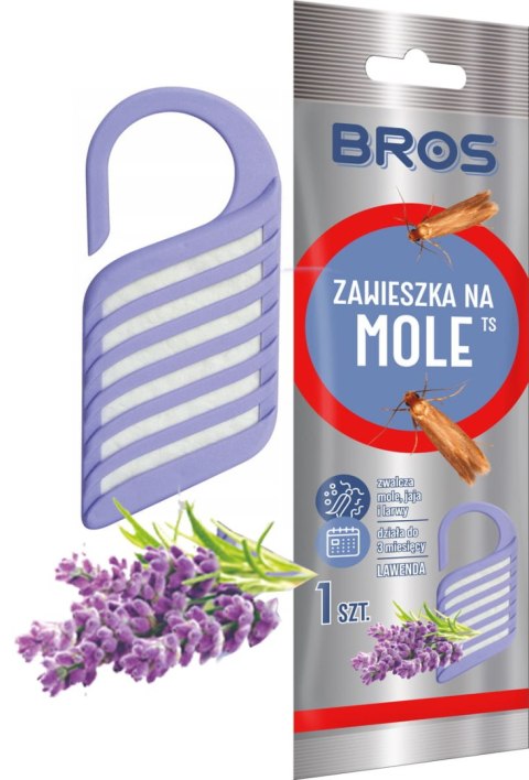 BROS - zawieszka na mole lawendowa - 1 szt.