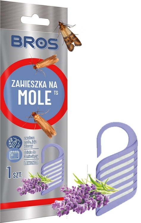 BROS - zawieszka na mole lawendowa - 10 szt.