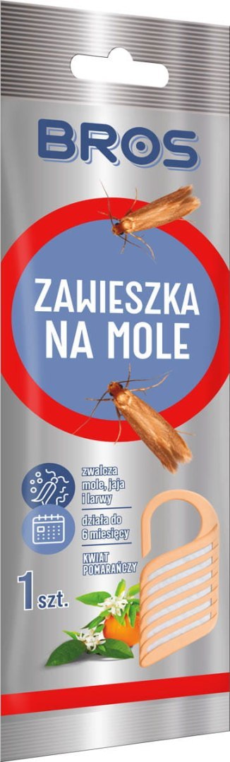 Zestaw 3x BROS zawieszka na mole lawendowa, cedrowa, kwiat pomarańczy