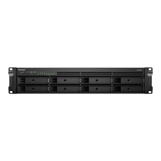 NAS Synology RS1221RP+; 2U RACK; 8x (3.5" SATA HDD/2.5" SATA HDD); AMD Ryzen V1500B; 4 GB DDR4 ECC SODIMM, 4x 1GbE RJ-45