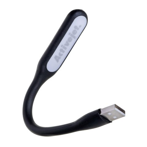 Activejet LED Lampka do komputera, do czytania USB. Napięcie 5V, Moc 1.2W, Materiał PVC, Rozmiar produktu 170*18.5*9mm.