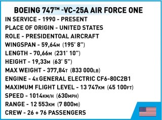 Klocki Boeing 747 Air Force One