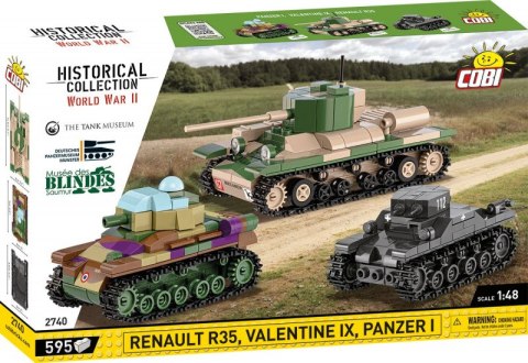 Klocki Renault R35 - Valentine IX - Panzer I