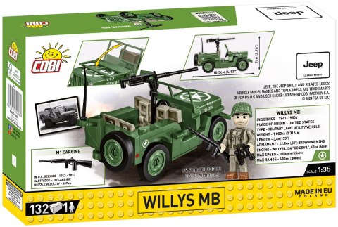 Klocki Willys MB 132 elementy