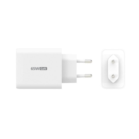 65W GAN USB-C 3-PORT CHARGER/EU WHITE