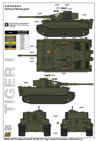 Pz.Kpfw.VI Aus f Sd.Kfz.181 Tiger I