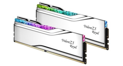 G.SKILL TRIDENT Z5 ROYAL RGB DDR5 2X16GB 7200MHZ CL34 XMP3 SILVER F5-7200J3445G16GX2-TR5S