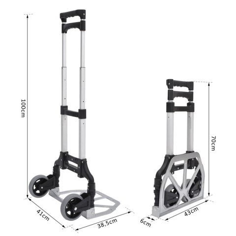 Wózek Transportowy Aluminiowy Składany