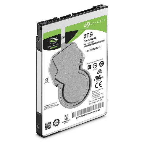 Dysk HDD Seagate Barracuda ST2000LM015 (2 TB ; 2.5"; 128 MB; 5400 obr/min)