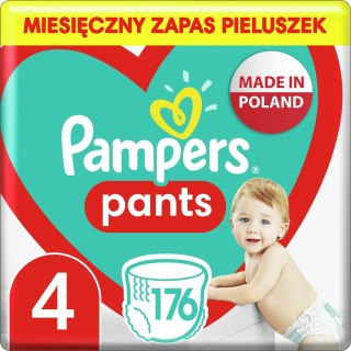 PAMPERS Pieluchomajtki MTH Rozm 4, 9-15kg, 176szt