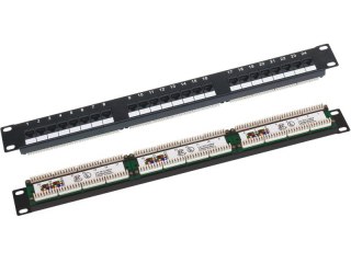 Patch panel A-LAN PK-U5-1 (1U; 19"; kat. 5e; UTP; 24xRJ-45)