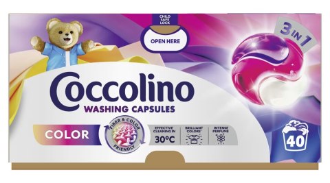 Coccolino Color Kapsułki 3w1 Do Prania Kolorowych Tkanin 40 Prań