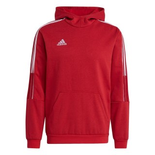 Bluza męska adidas Tiro 21 Sweat Hoody czerwona GM7353