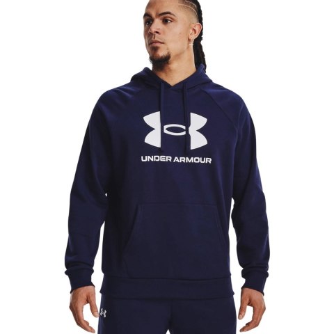 Bluza męska Under Armour Rival Fleece Logo HD granatowa 1379758 410 XL