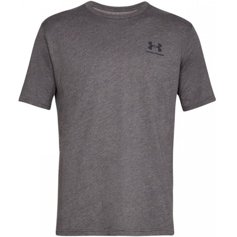 Koszulka męska Under Armour Sportstyle Left Chest SS ciemny szary 1326799 019 S