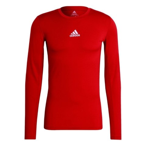 Koszulka męska adidas Compression Long Sleeve Tee czerwona GU7336 XL