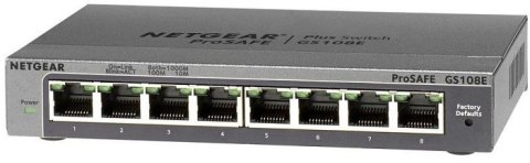 Przełącznik NETGEAR GS108E GS108E-300PES (8x 10/100/1000 )