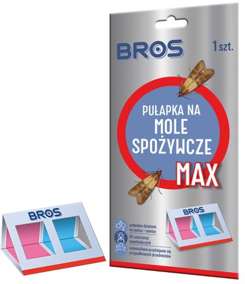 BROS - pułapka na mole spożywcze MAX - na samce i samice - 10 szt.