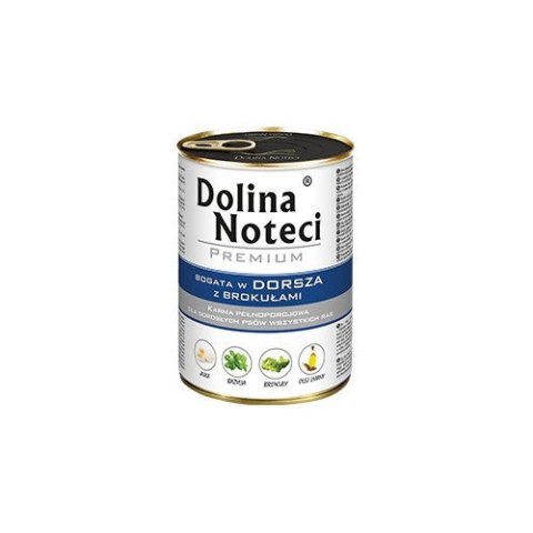 Dolina Noteci Premium bogata w dorsza z brokułami 400g