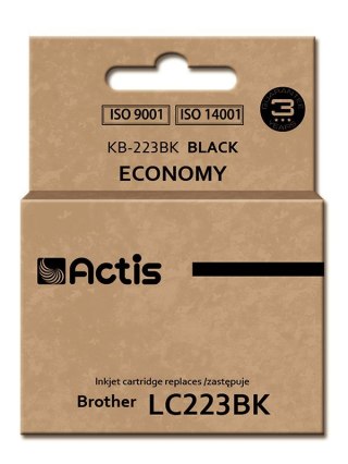 Tusz ACTIS KB-223Bk (zamiennik Brother LC223BK; Standard; 16 ml; czarny)