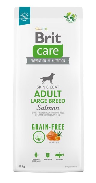 BRIT Care Grain-Free Adult Salmon Large Breed - sucha karma dla psa - 12 kg