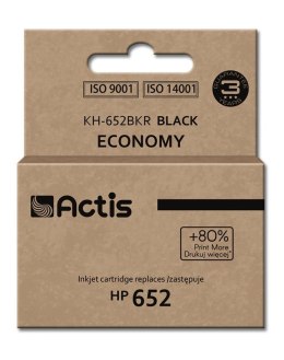 Tusz ACTIS KH-652BKR (zamiennik HP 652 F6V25AE; 15 ml; 650 stron, czarny)
