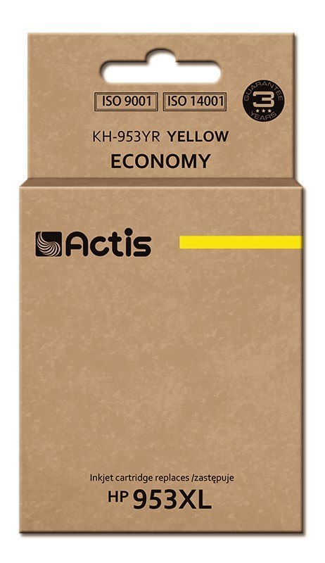 Tusz Actis KH-953YR (zamiennik HP 953XL F6U18AE; 25ml; żółty) - Nowy Chip