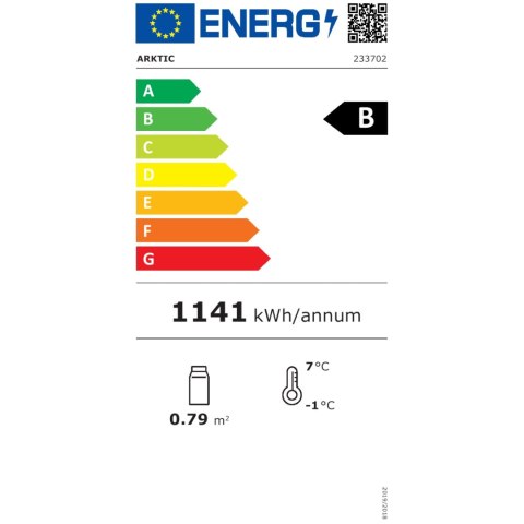 Witryna chłodnicza ekspozycyjna nastawna 120L 2 półki ARKTIC Hendi 233702