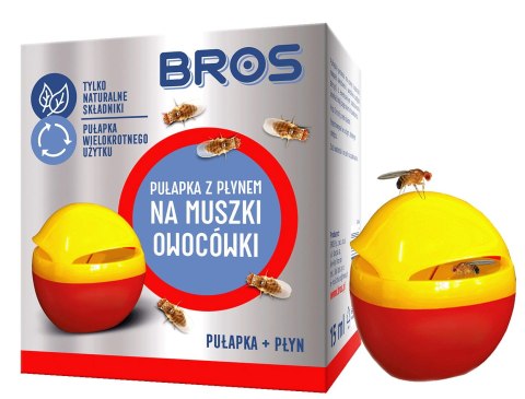 BROS - pułapka z płynem na muszki owocówki