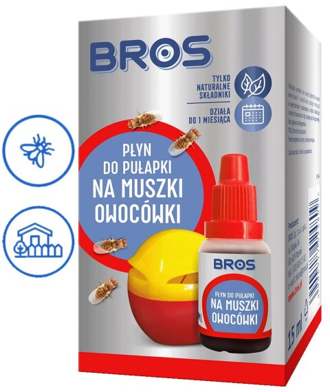 BROS - płyn do pułapki na muszki owocówki 15ml