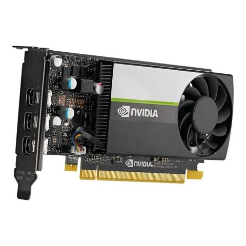 Karta graficzna PNY NVIDIA T400 4GB, GDDR6, 3x DisplayPort, PCI Express 3.0, LP - LP bracket, Small Box