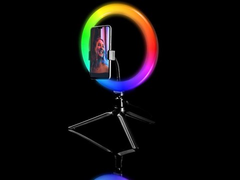 Lampa Tracer RGB Ring ze statywem