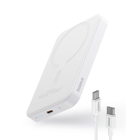 Mini powerbank 5000mAh 20W + kabel USB-C 20V / 3A biały