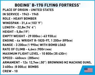 Klocki Boeing B-17G Flying Fortress