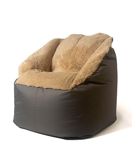 Pufa worek sako FLUFFY brąz XXL 140x90