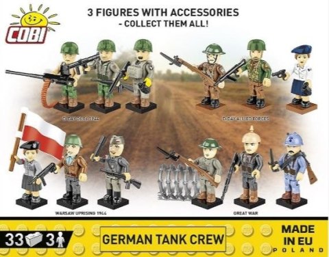 Klocki German tank crew 3 figurki