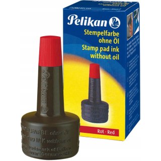 Tusz do stempli 28ml czerwony PELIKAN 351221