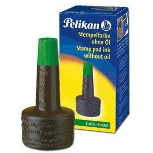 Tusz do stempli 28ml zielony PELIKAN 351239