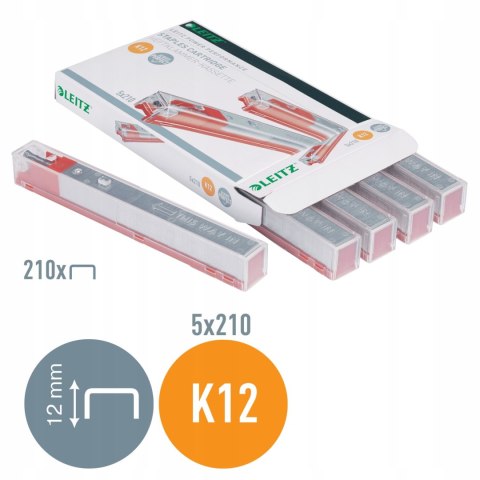 Zszywki K12 do zszywacza kasetowego 5551 i 5550 26/12 LEITZ 55940000