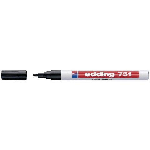 Marker lakierowy 1-2mm 751 czarny okrągła końcówka 751/001/C EDDING