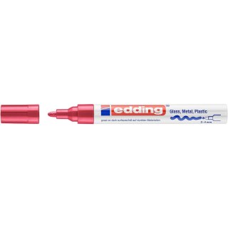 Marker lakierowy 2-4mm 750 czerwony okrągłą końcówka 750/002/CZ EDDING